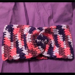 Hand made crochet baby ear warmer headband